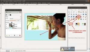Crea un efecto fuera de marco con Gimp Crea un efecto fuera de marco con Gimp