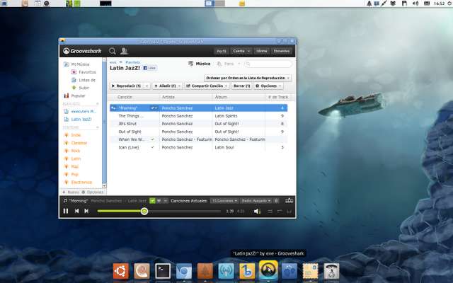 Grooveshark como aplicación y sin publicidad en Linux Grooveshark como aplicación y sin publicidad en Linux