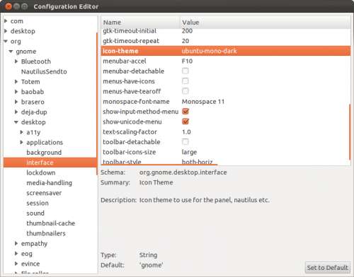 Cómo cambiar el tema de iconos en Ubuntu 11.10 Cómo cambiar el tema de iconos en Ubuntu 11.10