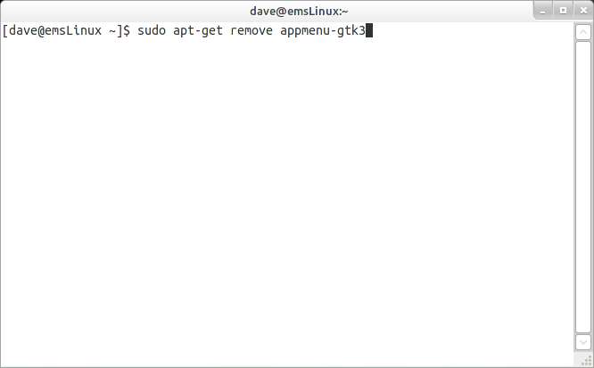 La barra de menú en la terminal de Ubuntu 11.10 no desaparece La barra de menú en la terminal de Ubuntu 11.10 no desaparece
