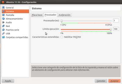 Optimizar el uso de VirtualBox Optimizar el uso de VirtualBox
