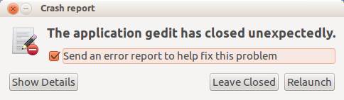 Desactivar la ventana emergente de informe de fallos en Ubuntu 12.04 Desactivar la ventana emergente de informe de fallos en Ubuntu 12.04
