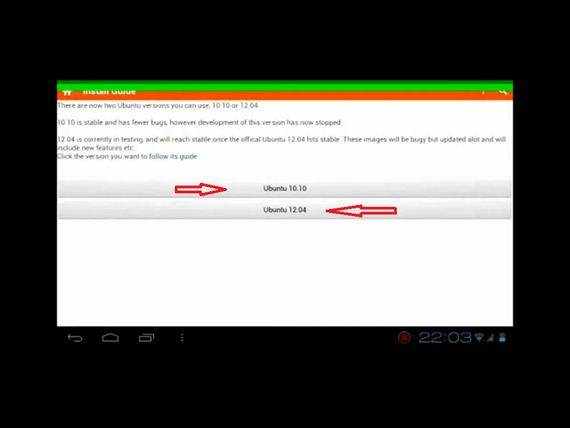 Cómo instalar Ubuntu12.04 en dispositivos Android con Ubuntu Installer Cómo instalar Ubuntu12.04 en dispositivos Android con Ubuntu Installer