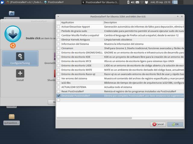 PostInstallerF v.6.1 ¡Todo lo que necesitas! PostInstallerF v.6.1 ¡Todo lo que necesitas!