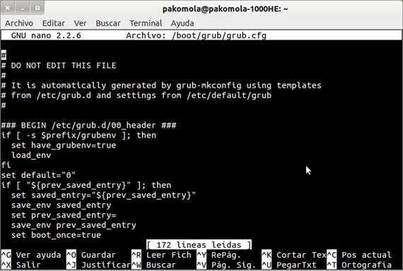 Cómo hacer que Windows sea la opción predeterminada en el arranque del Grub de LinuxC