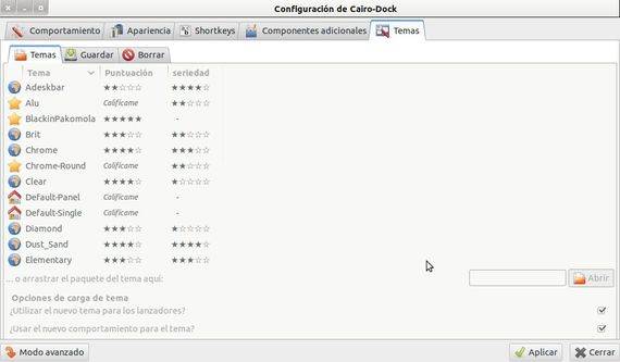 Cómo instalar tema en Cairo-Dock Cómo instalar tema en Cairo-Dock