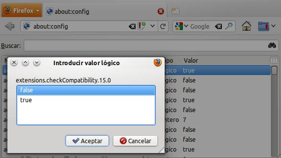 Firefox 15: Deshabilita la comprobación de compatibilidad de los complementos Firefox 15: Deshabilita la comprobación de compatibilidad de los complementos