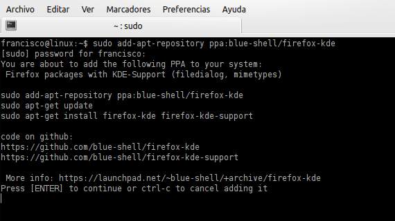 Utiliza el selector de archivos de KDE en Firefox Utiliza el selector de archivos de KDE en Firefox