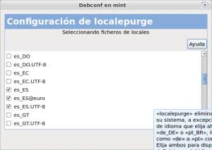 Localepurge: Eliminar idiomas locales innecesarios