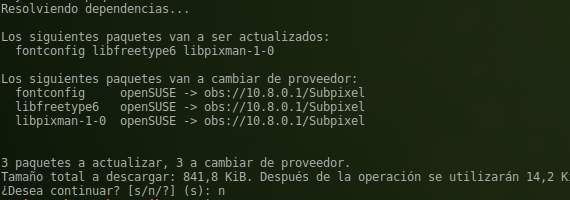 Fuentes legibles en openSUSE 12.2