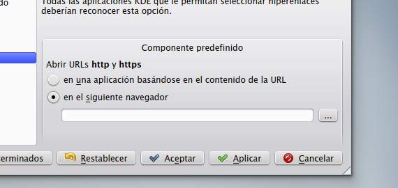 Configurando las aplicaciones predeterminadas en KDE Configurando las aplicaciones predeterminadas en KDE