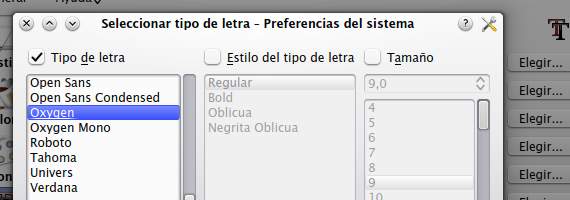 Cambia los tipos de letra en KDE