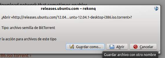 Descarga Ubuntu mediante torrent