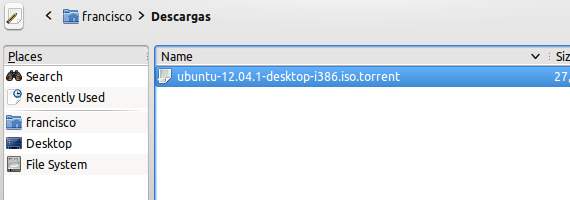 Descarga Ubuntu mediante torrent