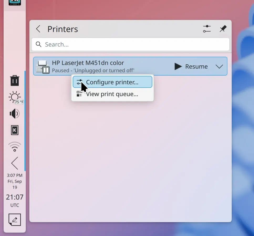 Widget-de-impresores-en-KDE